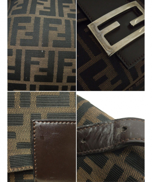FENDI（フェンディ）FENDI (フェンディ) ハンドバッグ ブラウン ズッカの古着・服飾アイテム