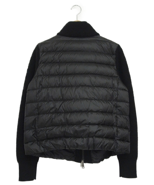 MONCLER（モンクレール）MONCLER (モンクレール) ニット切替ジャケット ブラック サイズ:L MAGLIONE TRICOT CARDIGANの古着・服飾アイテム