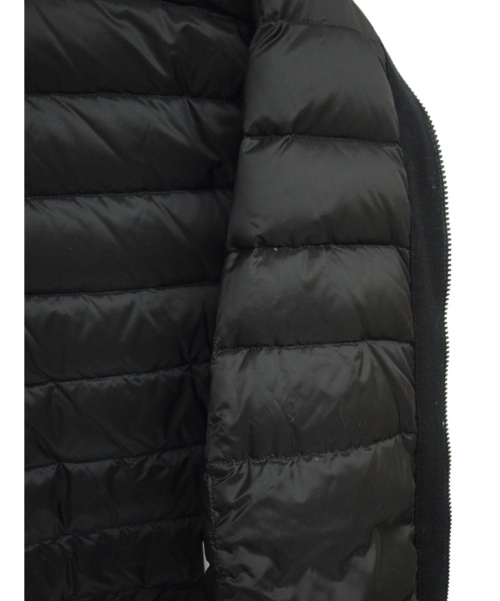 MONCLER（モンクレール）MONCLER (モンクレール) ニット切替ジャケット ブラック サイズ:L MAGLIONE TRICOT CARDIGANの古着・服飾アイテム
