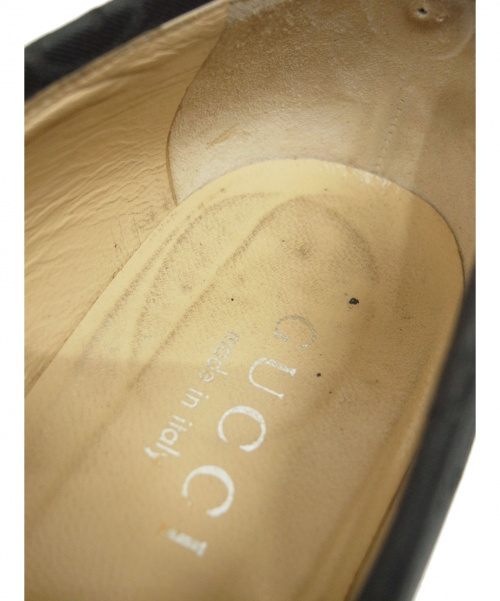 GUCCI（グッチ）GUCCI (グッチ) ［OLD］GGローファー ブラック サイズ:36の古着・服飾アイテム