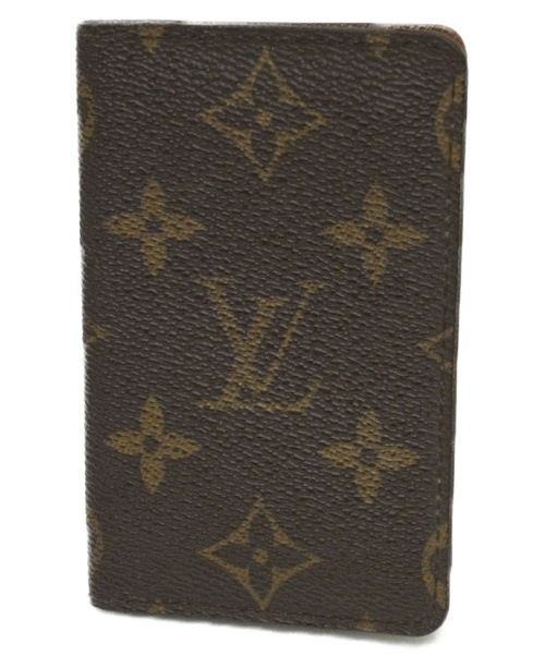LOUIS VUITTON（ルイ ヴィトン）LOUIS VUITTON (ルイヴィトン) パスケース ブラウン サイズ:下記参照 モノグラム ポシェット・カルト ヴィジット M56362 RA0060の古着・服飾アイテム