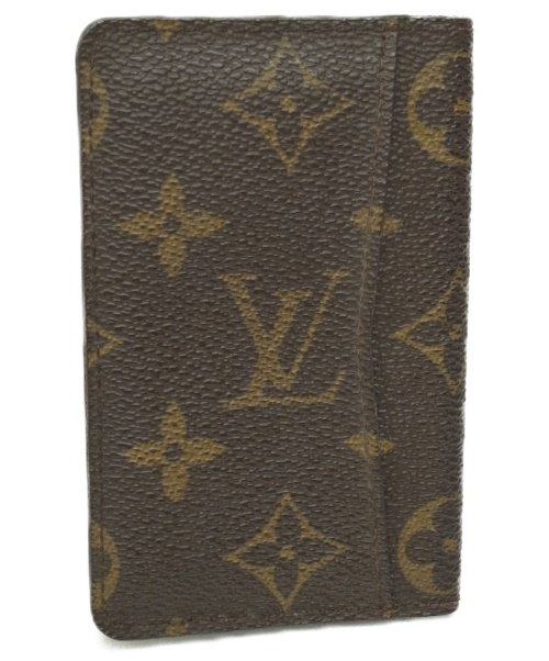 LOUIS VUITTON（ルイ ヴィトン）LOUIS VUITTON (ルイヴィトン) パスケース ブラウン サイズ:下記参照 モノグラム ポシェット・カルト ヴィジット M56362 RA0060の古着・服飾アイテム