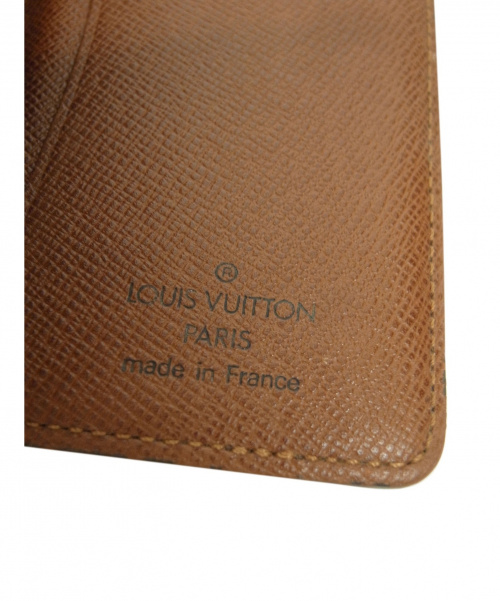 LOUIS VUITTON（ルイ ヴィトン）LOUIS VUITTON (ルイヴィトン) パスケース ブラウン サイズ:下記参照 モノグラム ポシェット・カルト ヴィジット M56362 RA0060の古着・服飾アイテム