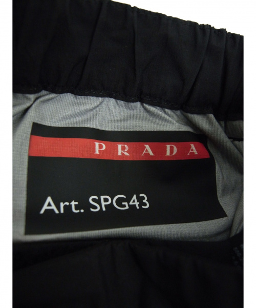 PRADA（プラダ）PRADA (プラダ) トラックパンツ ブラック サイズ:44の古着・服飾アイテム