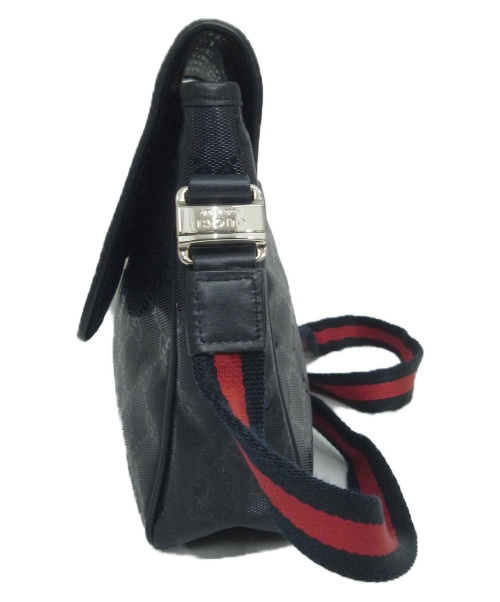 GUCCI（グッチ）GUCCI (グッチ) GGインプリメショルダーバッグ ネイビー サイズ:下記参照 297559 002123の古着・服飾アイテム