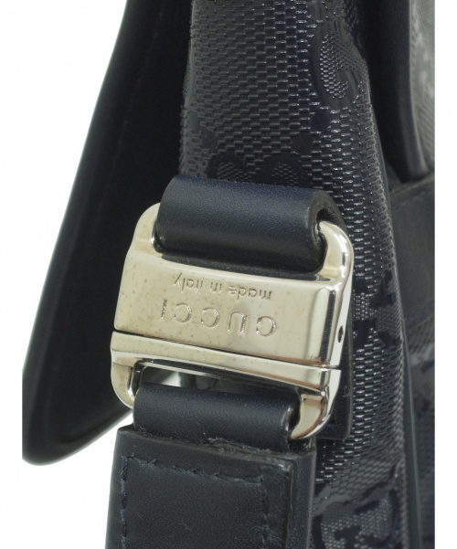 GUCCI（グッチ）GUCCI (グッチ) GGインプリメショルダーバッグ ネイビー サイズ:下記参照 297559 002123の古着・服飾アイテム