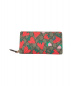 GUCCI (グッチ) GGストロベリープリントラウンドジップウォレット レッド×ベージュ サイズ:下記参照 573865 7266：59800円