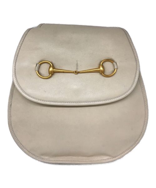 GUCCI（グッチ）GUCCI (グッチ) ［OLD］オールドホースビットショルダーバッグ アイボリー サイズ:下記参照の古着・服飾アイテム