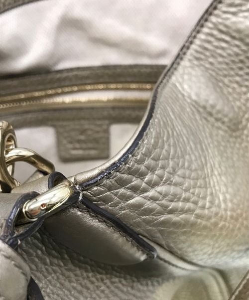 GUCCI（グッチ）GUCCI (グッチ) ソーホー2WAYショルダーバッグ ゴールド サイズ:下記参照の古着・服飾アイテム