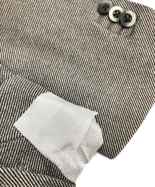 BOGLIOLI（ボリオリ）BOGLIOLI (ボリオリ) ヘリーンボーンコットン3Bジャケット グレー サイズ:46（S相当）の古着・服飾アイテム