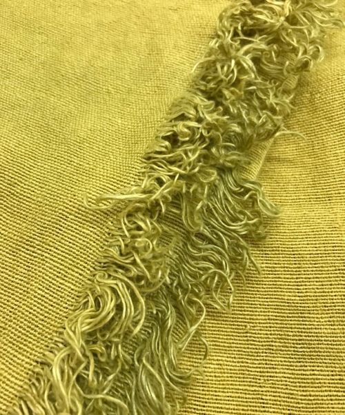 ASAUCE MELER（アソースメレ）ASAUCE MELER (アソースメレ) 大判ストール イエロー サイズ:下記参照の古着・服飾アイテム