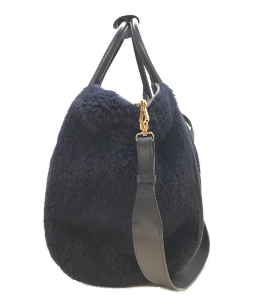 MaxMara（マックスマーラ）MaxMara (マックスマーラ) テディベア ショッピングバッグ ネイビー サイズ:下記参照の古着・服飾アイテム