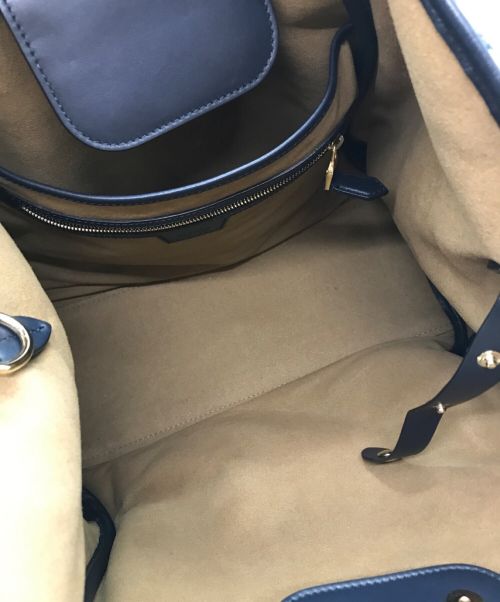 MaxMara（マックスマーラ）MaxMara (マックスマーラ) テディベア ショッピングバッグ ネイビー サイズ:下記参照の古着・服飾アイテム