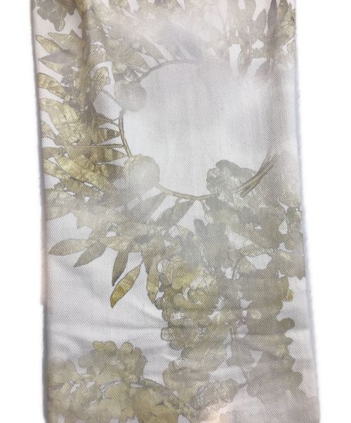 CHANEL（シャネル）CHANEL (シャネル) ココボタン ボタニカルプリント デニムパンツ ホワイト×ベージュ サイズ:34の古着・服飾アイテム