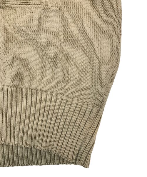 POLO RALPH LAUREN（ポロ・ラルフローレン）POLO RALPH LAUREN (ポロ・ラルフローレン) コットンニットカーディガン ベージュ サイズ:Mの古着・服飾アイテム