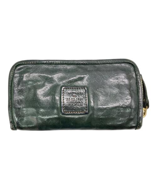 campomaggi（カンポマッジ）campomaggi (カンポマッジ) ラウンドファスナー長財布 グリーンの古着・服飾アイテム