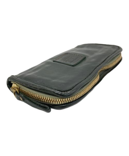 campomaggi（カンポマッジ）campomaggi (カンポマッジ) ラウンドファスナー長財布 グリーンの古着・服飾アイテム