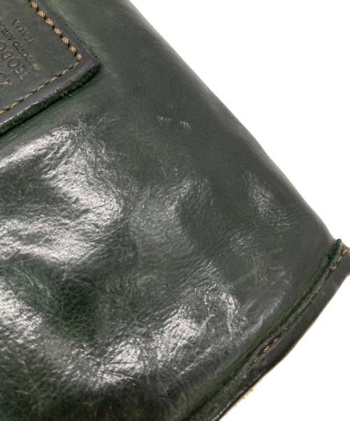 campomaggi（カンポマッジ）campomaggi (カンポマッジ) ラウンドファスナー長財布 グリーンの古着・服飾アイテム