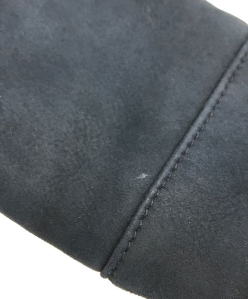 BARNEYS NEWYORK（バーニーズ・ニューヨーク）BARNEYS NEWYORK (バーニーズ・ニューヨーク) ムートンコート ネイビー×ブラック サイズ:40の古着・服飾アイテム