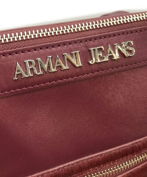 ARMANI JEANS（アルマーニジーンズ）ARMANI JEANS (アルマーニジーンズ) 切替トートバッグ ボルドー サイズ:下記参照の古着・服飾アイテム