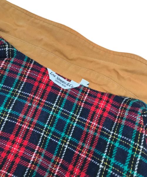 LEVI'S（リーバイス）LEVI'S (リーバイス) ［古着］イタリア製裏地チェックジャケット カーキ サイズ:XLの古着・服飾アイテム