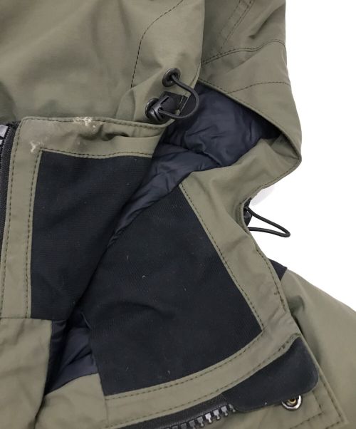 THE NORTH FACE（ザ ノース フェイス）THE NORTH FACE (ザ ノース フェイス) マウンテンダウンジャケット カーキ×ブラック サイズ:XSの古着・服飾アイテム