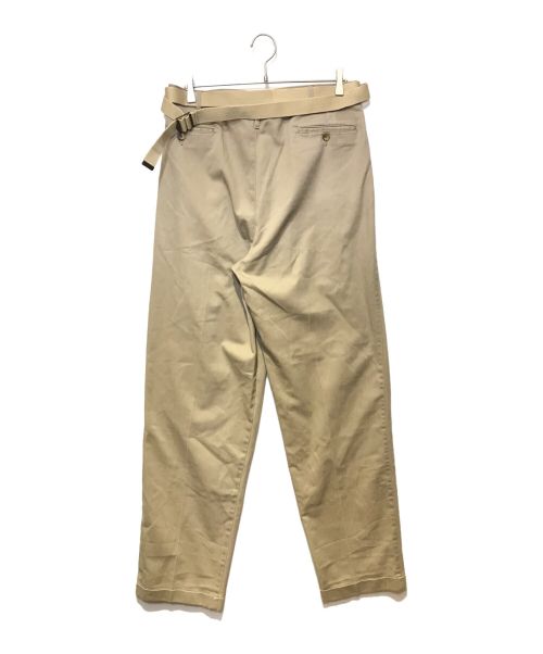 MAISON EUREKA（メゾンエウレカ）MAISON EUREKA (メゾンエウレカ) リメイクデザインタックパンツ ベージュ サイズ:Sの古着・服飾アイテム