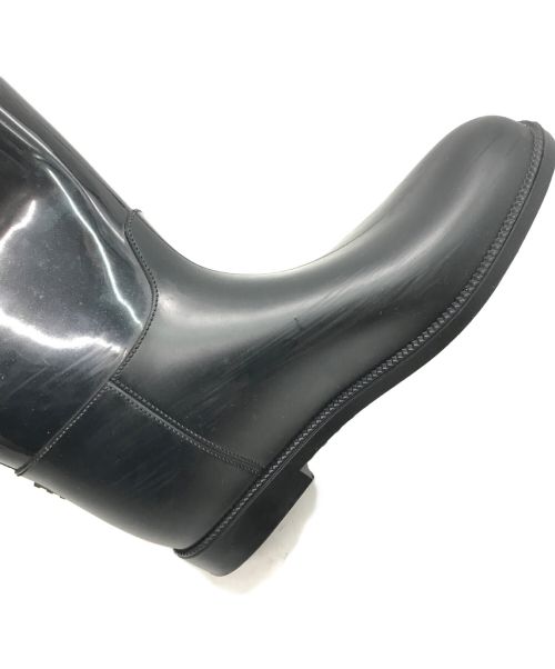 GIVENCHY（ジバンシィ）GIVENCHY (ジバンシィ) クロスストラップロングレインブーツ ブラック サイズ:38（24cm相当）の古着・服飾アイテム