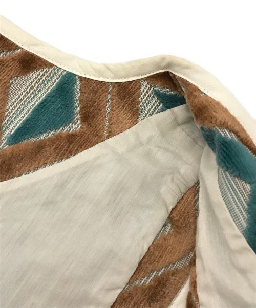 6(ROKU) BEAUTY&YOUTH（ロク ビューティーアンドユース）6(ROKU) BEAUTY&YOUTH (ロク ビューティーアンドユース) DIAMOND MOTIF CUT PILE VEST / ベスト ブラウン サイズ:下記参照の古着・服飾アイテム