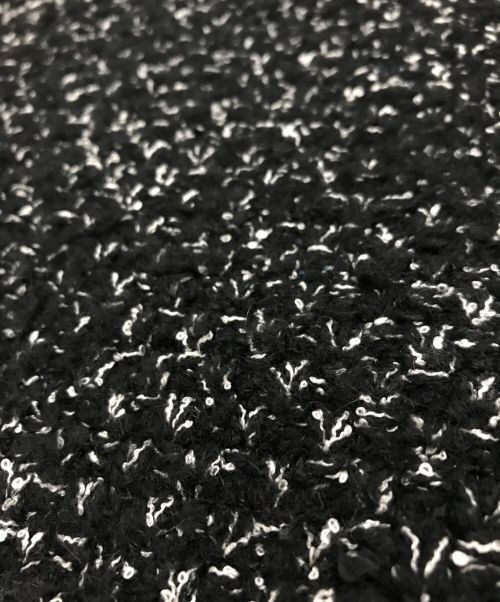 CLANE（クラネ）CLANE (クラネ) サイドジップ ツイード ニット ベスト ブラック サイズ:1の古着・服飾アイテム