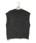 CLANE (クラネ) サイドジップ ツイード ニット ベスト ブラック サイズ:1：6000円