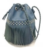 J&M DAVIDSONジェイ＆エム デヴィッドソン）の古着「フリンジバッグ」｜ブルー