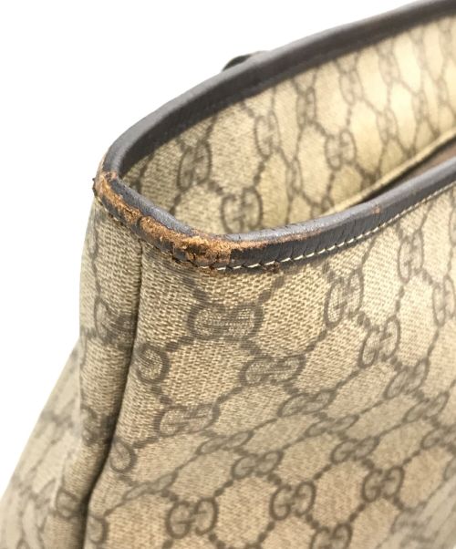GUCCI（グッチ）GUCCI (グッチ) GGスプリーム トートバッグ ブラウン サイズ:下記参照の古着・服飾アイテム