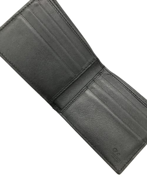 GUCCI（グッチ）GUCCI (グッチ) マイクログッチシマ2つ折り財布 ブラック サイズ:下記参照の古着・服飾アイテム