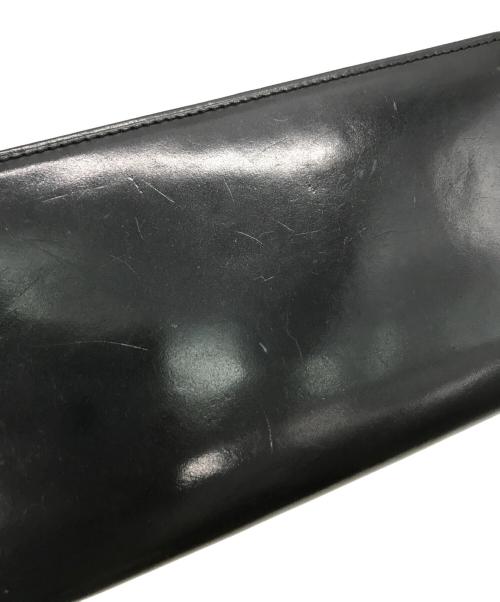 PRARE（プレリー）PRARE (プレリー) コードバンロングウォレット ブラックの古着・服飾アイテム