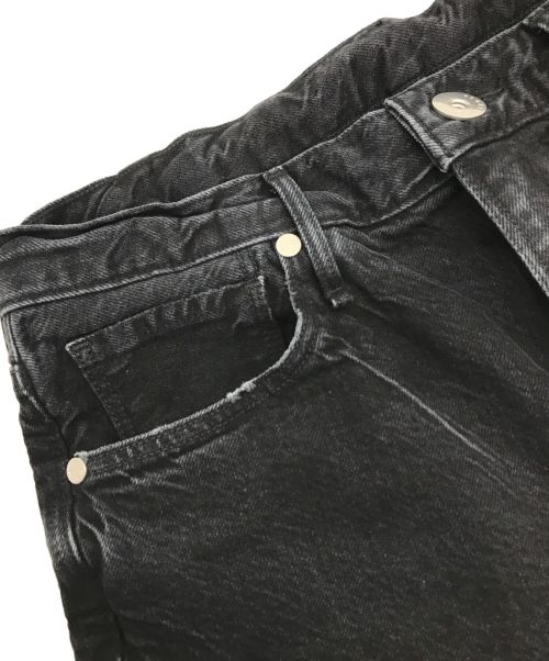 upper hights（アッパーハイツ）upper hights (アッパーハイツ) THE KELLY デニムパンツ ブラック サイズ:24の古着・服飾アイテム