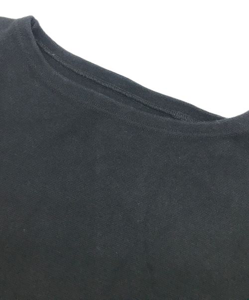 crepuscule（クレプスキュール）crepuscule (クレプスキュール) ボートネックカットソー ブラック サイズ:1の古着・服飾アイテム