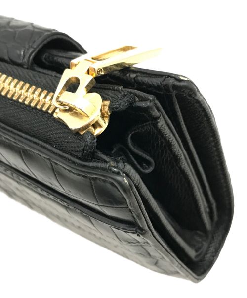 LEATHER JEWELS（レザージュエルズ）LEATHER JEWELS (レザージュエルズ) 2つ折り財布 ブラック サイズ:下記参照の古着・服飾アイテム