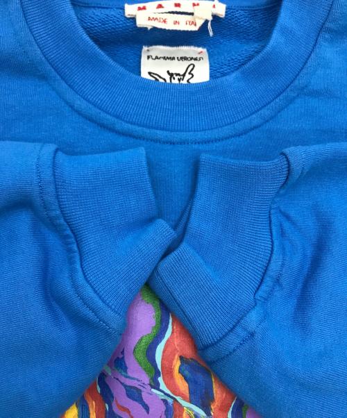 MARNI（マルニ）MARNI (マルニ) Flaminia Veronesi (フラミニア・ヴェロネージ) ロゴスウェット ブルー サイズ:38の古着・服飾アイテム