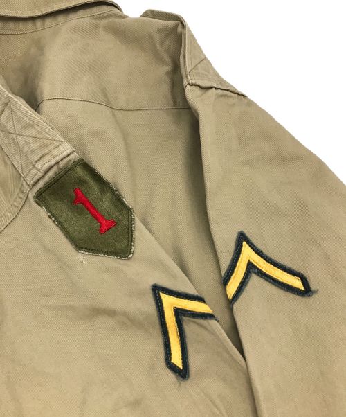 US ARMY（ユーエスアーミー）US ARMY (ユーエスアーミー) ［古着］アーミーツイルシャツ ベージュ サイズ:14 1/2の古着・服飾アイテム