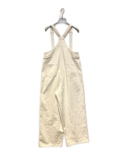 CREDONA（クレドナ）CREDONA (クレドナ) ワイドデッキオーバーオール ホワイト サイズ:FREEの古着・服飾アイテム