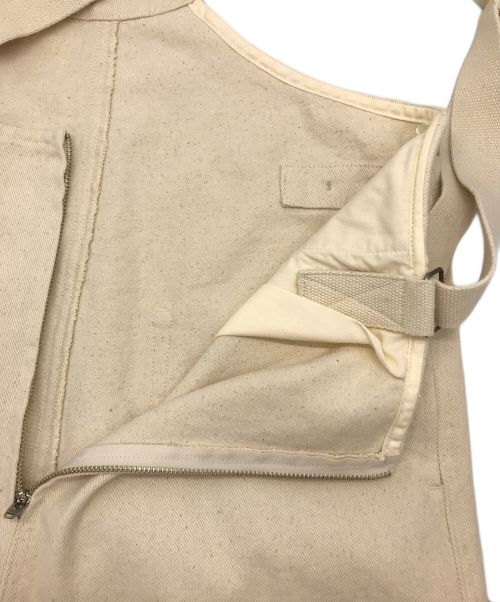 CREDONA（クレドナ）CREDONA (クレドナ) ワイドデッキオーバーオール ホワイト サイズ:FREEの古着・服飾アイテム