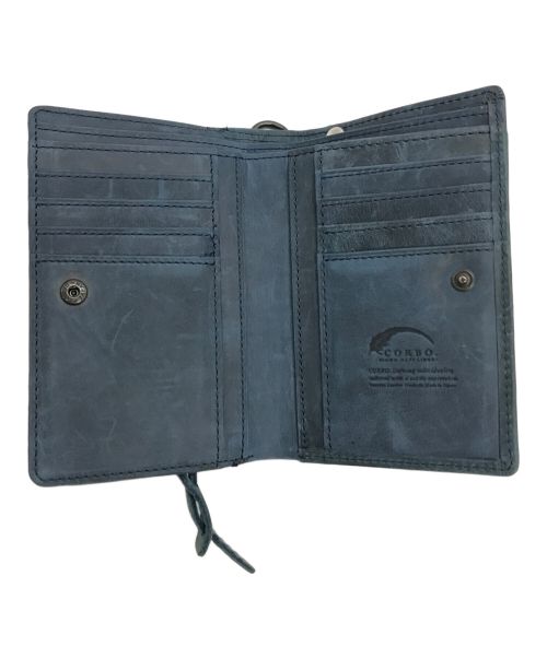 corbo（コルボ）corbo (コルボ) 2つ折り財布 ブルー サイズ:下記参照の古着・服飾アイテム