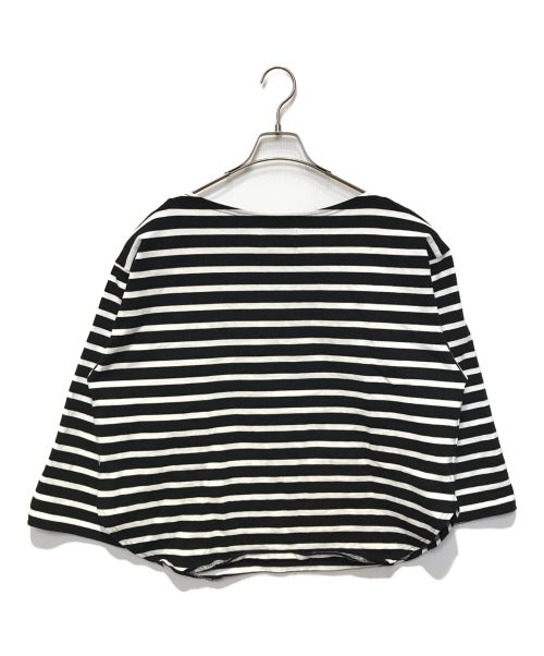 Traditional Weatherwear（トラディショナルウェザーウェア）Traditional Weatherwear (トラディショナルウェザーウェア) SP BIG VASQUE ボーダー ブラック×ホワイト サイズ:Mの古着・服飾アイテム