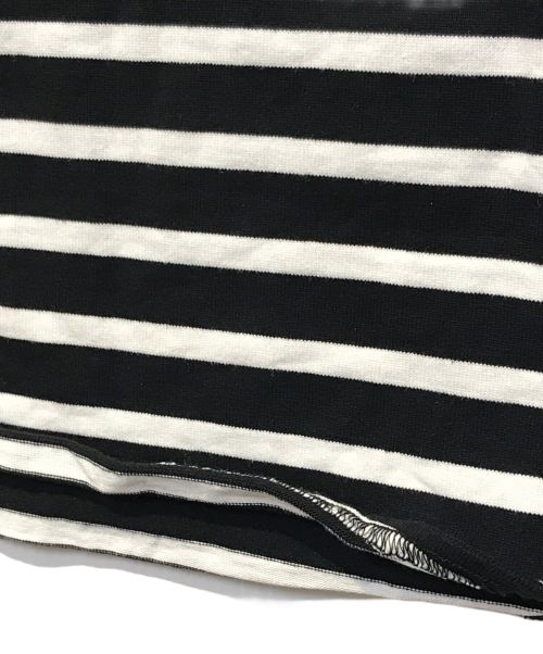 Traditional Weatherwear（トラディショナルウェザーウェア）Traditional Weatherwear (トラディショナルウェザーウェア) SP BIG VASQUE ボーダー ブラック×ホワイト サイズ:Mの古着・服飾アイテム
