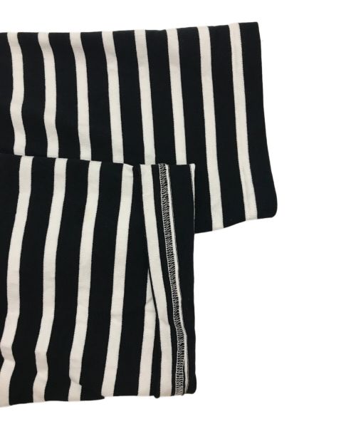 Traditional Weatherwear（トラディショナルウェザーウェア）Traditional Weatherwear (トラディショナルウェザーウェア) SP BIG VASQUE ボーダー ブラック×ホワイト サイズ:Mの古着・服飾アイテム