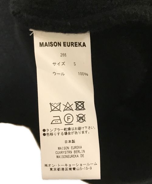 MAISON EUREKA（メゾンエウレカ）MAISON EUREKA (メゾンエウレカ) コンプレストボリュームセーター ブラック サイズ:Sの古着・服飾アイテム