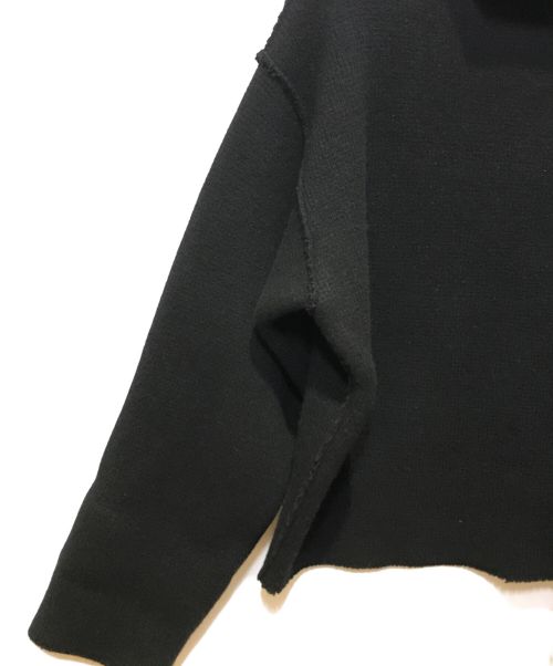 MAISON EUREKA（メゾンエウレカ）MAISON EUREKA (メゾンエウレカ) コンプレストボリュームセーター ブラック サイズ:Sの古着・服飾アイテム