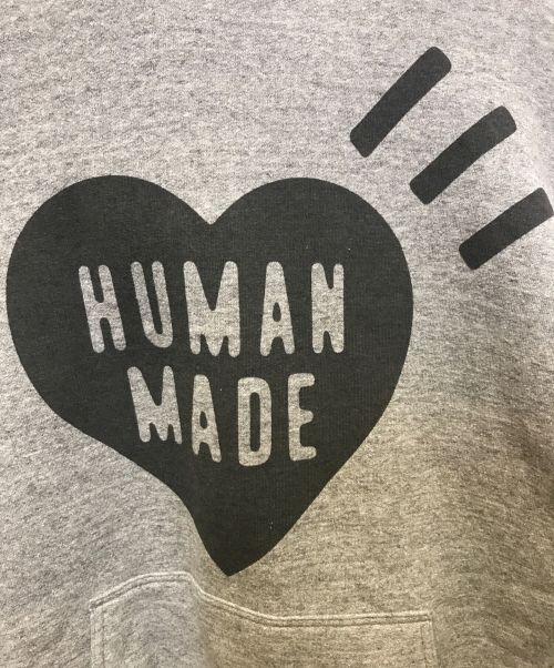 HUMAN MADE（ヒューマンメイド）HUMAN MADE (ヒューマンメイド) ハートロゴパーカー グレー サイズ:Lの古着・服飾アイテム