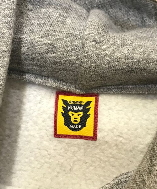 HUMAN MADE（ヒューマンメイド）HUMAN MADE (ヒューマンメイド) ハートロゴパーカー グレー サイズ:Lの古着・服飾アイテム